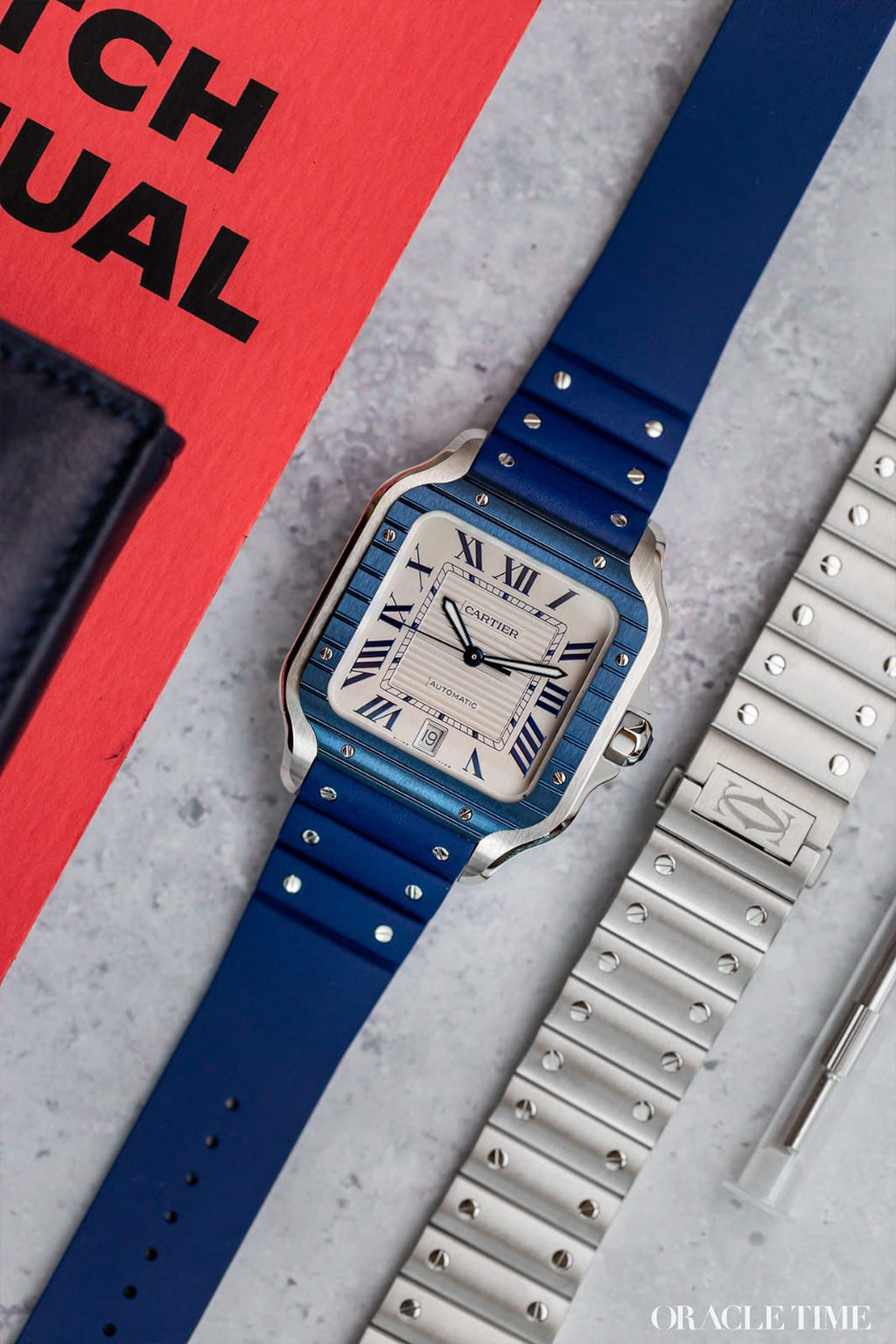 Cartier Santos Caoutchouc