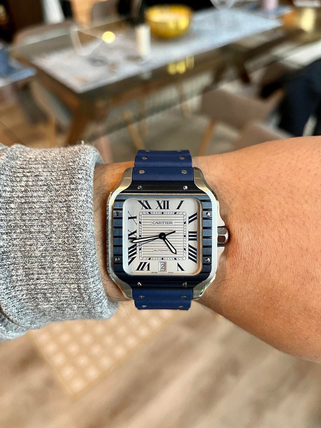 Cartier Santos Caoutchouc