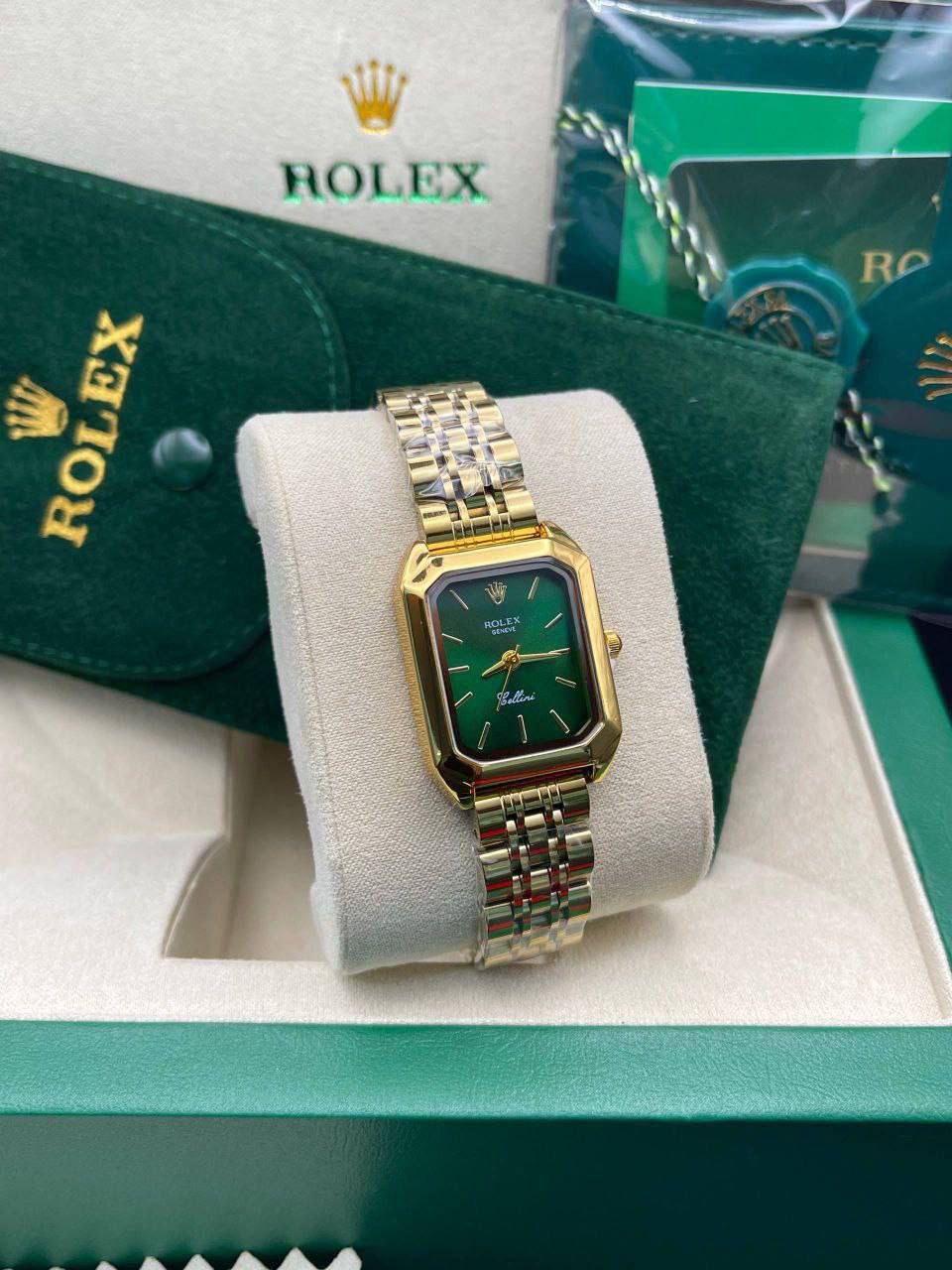 Rolex Femme de luxe Recta Gold Argenté